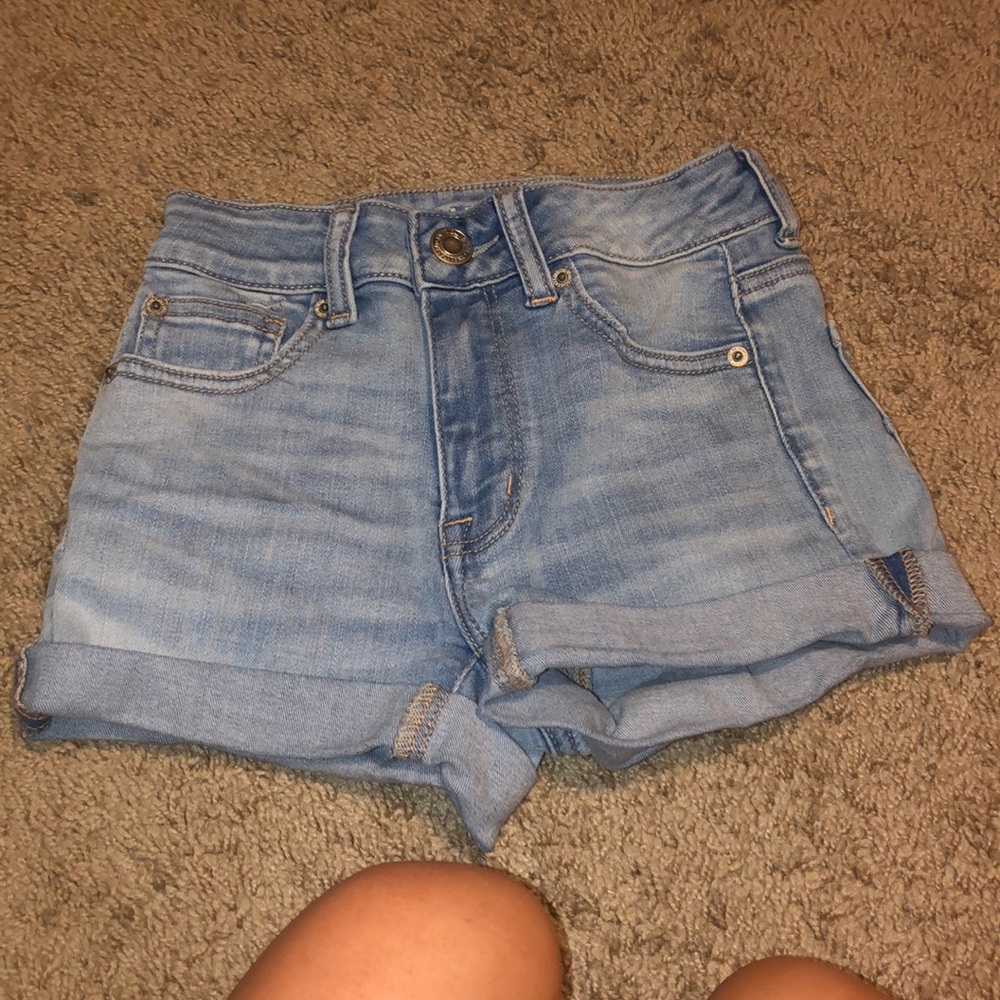 Blue jean shorts